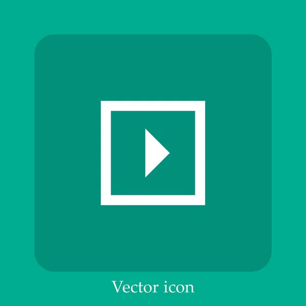 Векторная Иконка Кнопки Воспроизведения — стоковый вектор