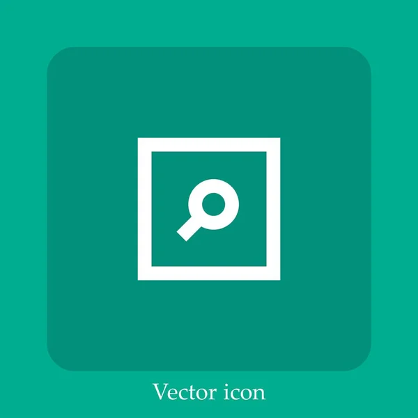 Suchvektorsymbol Lineare Icon Line Mit Editierbarem Strich — Stockvektor