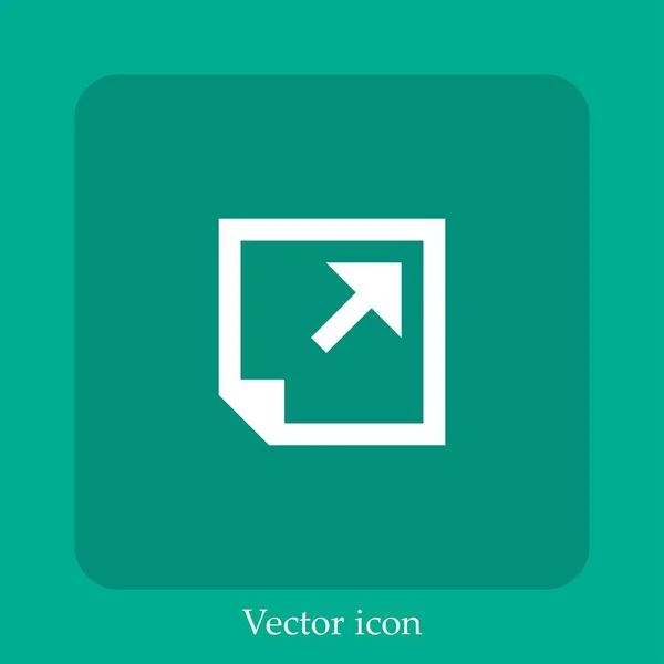 Vektor Symbol Lineare Icon Line Mit Editierbarem Strich Senden — Stockvektor