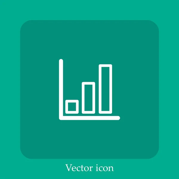 Bar Chart Vector Icon — Stock Vector
