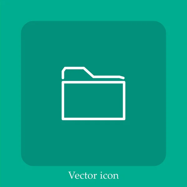 Closed Container Vector Icon Linear Icon Line Editable Stroke — Stock Vector