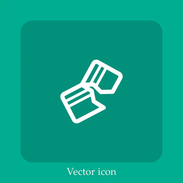 Kreditkarten Vektor Symbol — Stockvektor