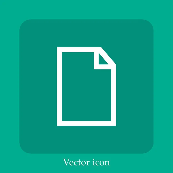 Datei Umrissvektorsymbol Lineare Icon Line Mit Editierbarem Strich — Stockvektor