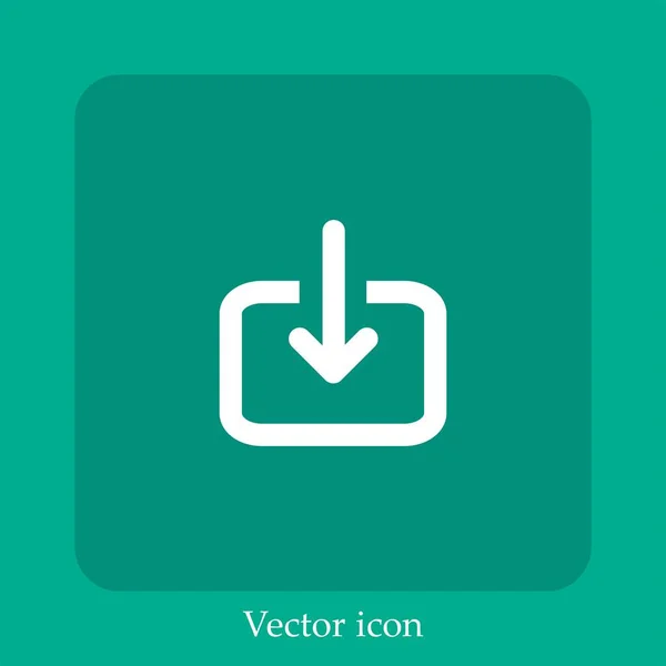 Import Vektor Symbol Lineare Icon Line Mit Editierbarem Strich — Stockvektor