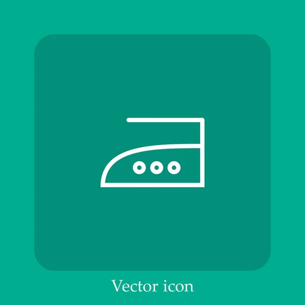 Eisen Vektor Symbol Lineare Icon Line Mit Editierbarem Strich — Stockvektor