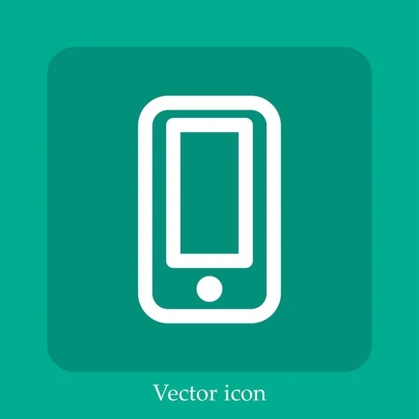 Ícone Vetor Telefone Móvel — Vetor de Stock
