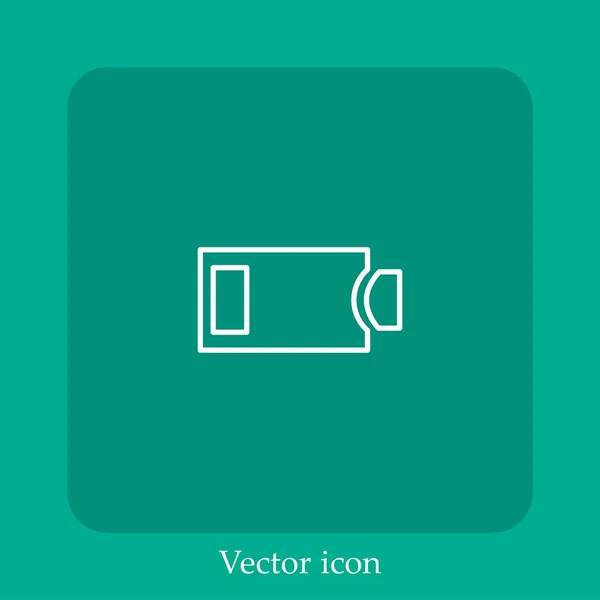 Pendrive Device Vector Icon Lineare Icon Line Mit Editierbarem Strich — Stockvektor