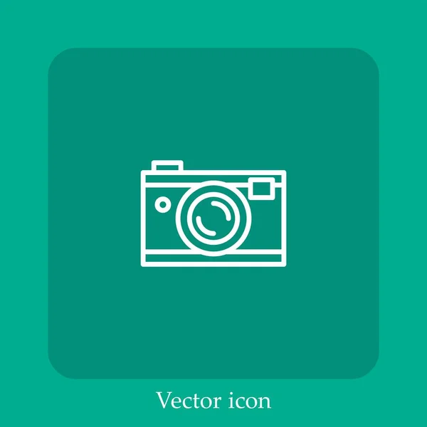 Значок Вектора Фотокамеры — стоковый вектор