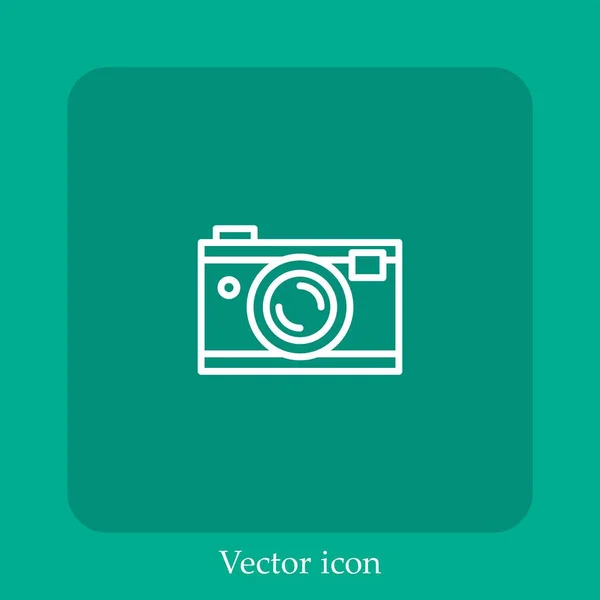 Photo Camera Vector Icon — Stock Vector