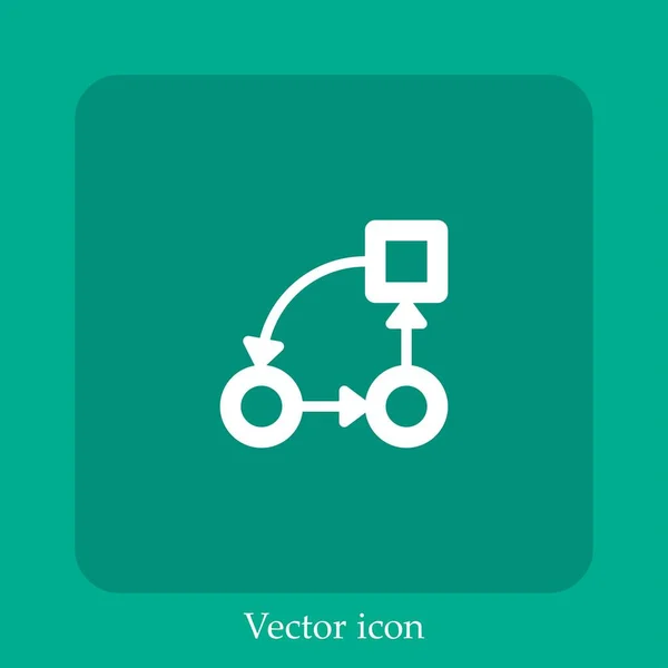 Icono Vector Plan Negocio — Vector de stock