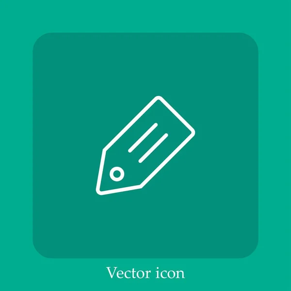 Price Tag Vector Icon — Stock Vector