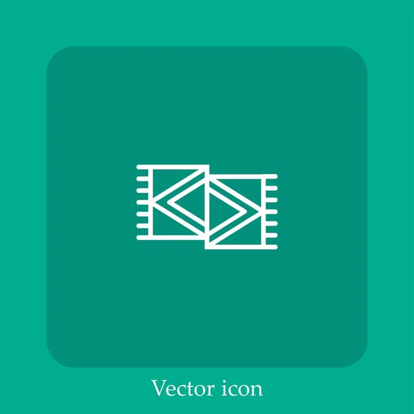 Иконка Вектора Шарфа — стоковый вектор
