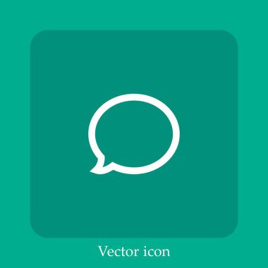 konuşma kabarcığı vektörü simgesi