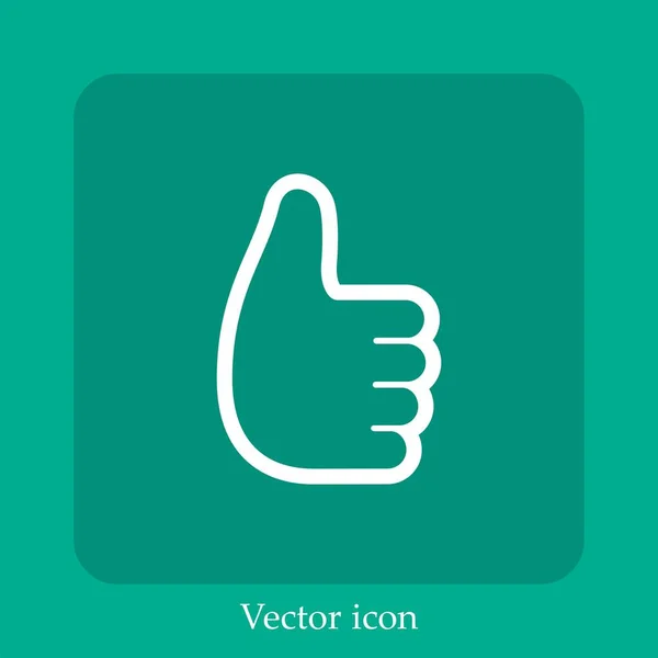 Thumb Vector Icon — Stock Vector