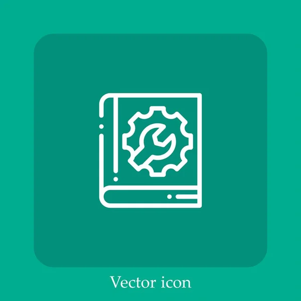 Führungsvektorsymbol Lineare Icon Line Mit Editierbarem Strich — Stockvektor