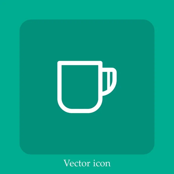 Copo Café Vetor Ícone — Vetor de Stock