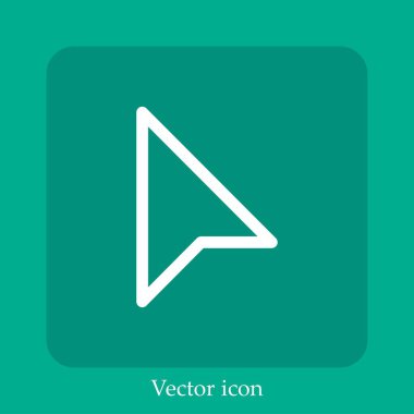 Fare vektör doğrusal simgesi. Düzenlenebilir vuruş ile satır