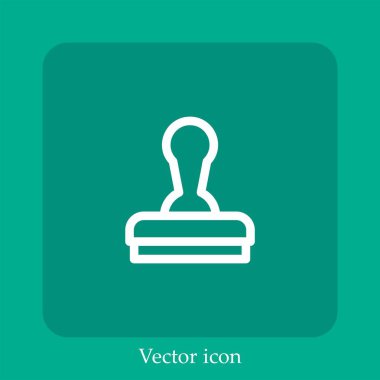 pul vektörü doğrusal simgesi. Düzenlenebilir vuruşla satır