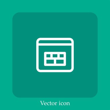 Fiwall vektör simgesi doğrusal simgesi. Düzenlenebilir vuruş çizgisi