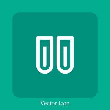 kan testi vektör doğrusal simgesi. Düzenlenebilir vuruş çizgisi