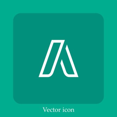 Google adwords vektör doğrusal simgesini ara. Düzenlenebilir vuruş çizgisi