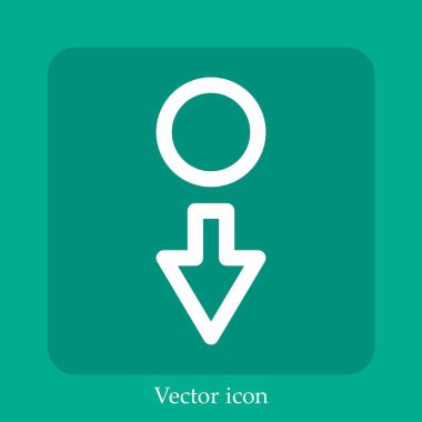 vektör simgesini düzenlenebilir vuruşla birlikte taşı.