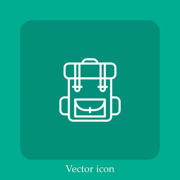 Иконка Вектора Рюкзака — стоковый вектор