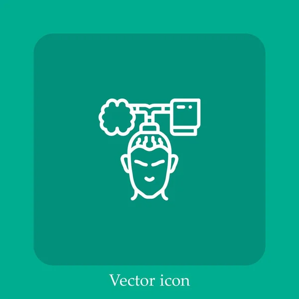 Ícone Vetor Android Linear Icon Line Com Curso Editável — Vetor de Stock