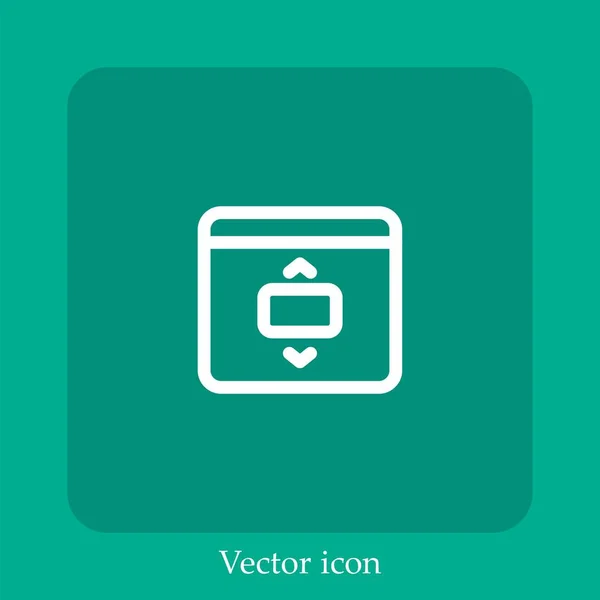 Pfeile Vektor Symbol Lineare Icon Line Mit Editierbarem Strich — Stockvektor