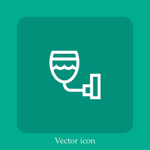 Fancy Vektor Icon Lineare Icon Line Mit Editierbarem Strich — Stockvektor