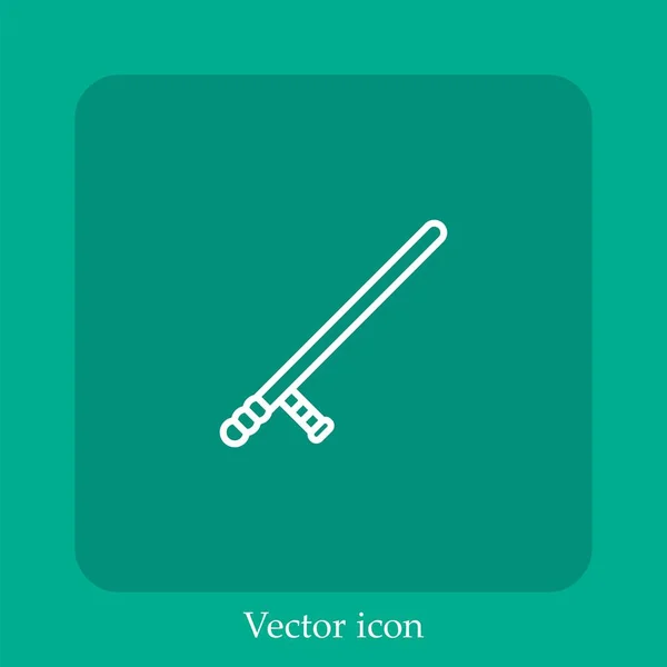 Линейная Иконка Эстафетным Вектором — стоковый вектор