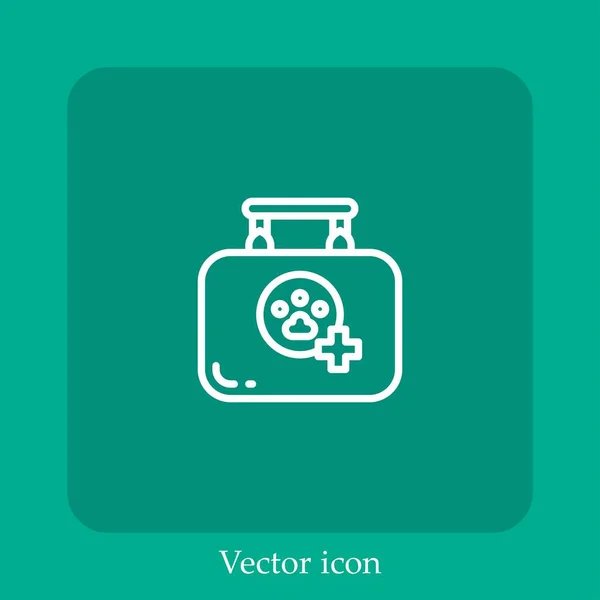 Pflege Vektor Symbol Lineare Icon Line Mit Editierbarem Strich — Stockvektor