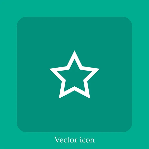 Lesezeichen Vektor Symbol Lineare Icon Line Mit Editierbarem Strich — Stockvektor