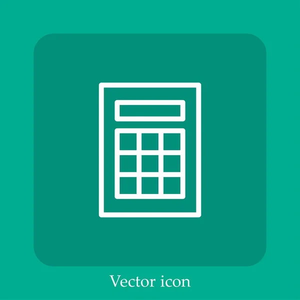 Калькулятор Значком Вектора Кнопок — стоковый вектор