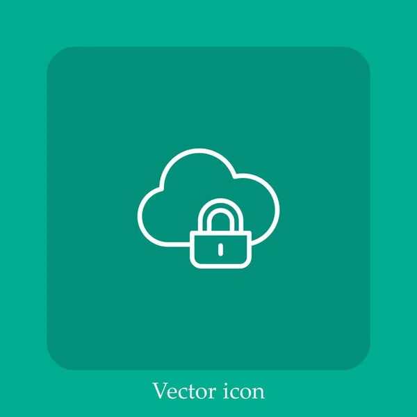 Cloud Computing Vector Icon — Stock Vector