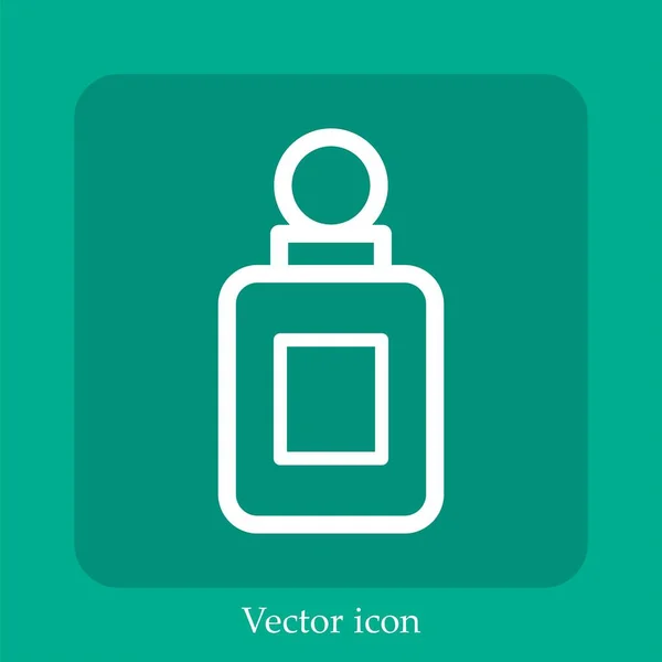 Icono Vector Colonia Icon Line Lineal Con Carrera Editable — Vector de stock