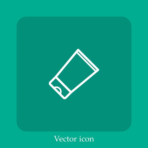 Icono Vector Cosmético Icon Line Lineal Con Carrera Editable — Vector de stock