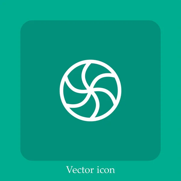 Ocupado Icono Vectorial Icon Line Lineal Con Carrera Editable — Vector de stock