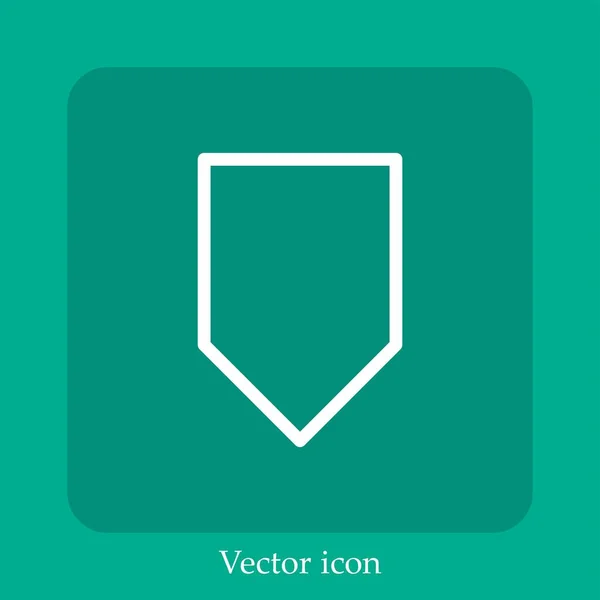 Значок Вектора Стрелкой Вниз — стоковый вектор