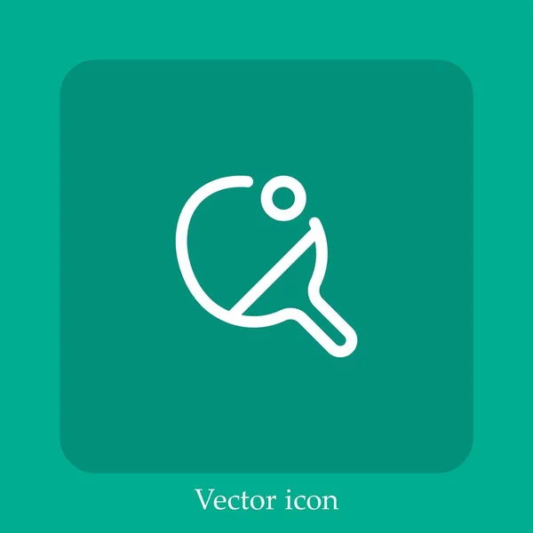 Иконка Вектора Настольного Тенниса — стоковый вектор
