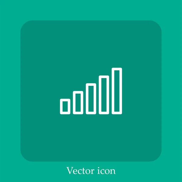 Volume Vector Icon Linear Icon Line Editable Stroke — Stock Vector