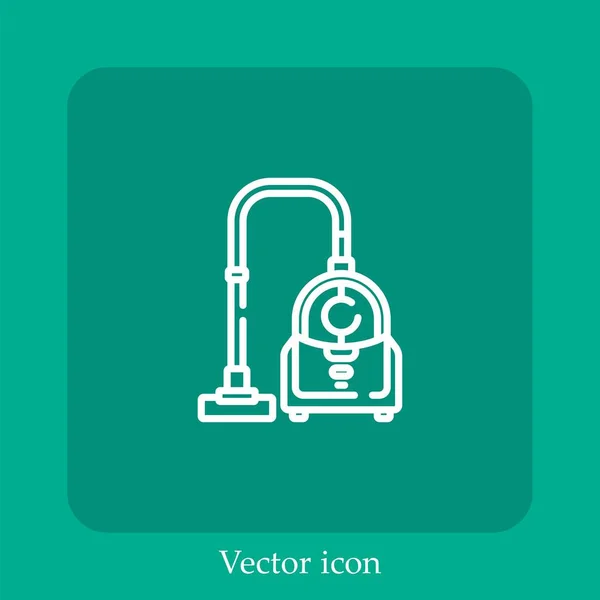 Icône Vectorielle Sous Vide Icône Linéaire Ligne Avec Course Modifiable — Image vectorielle