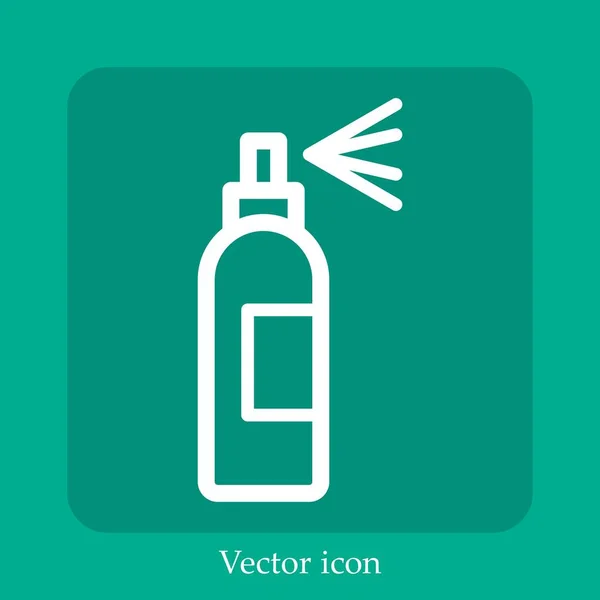 Haarspray Vektor Symbol Lineare Icon Line Mit Editierbarem Strich — Stockvektor