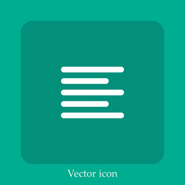 Слева Векторная Иконка — стоковый вектор
