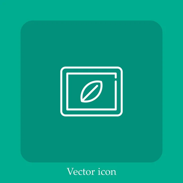 Mints Zinn Vektor Symbol Lineare Icon Line Mit Editierbarem Strich — Stockvektor