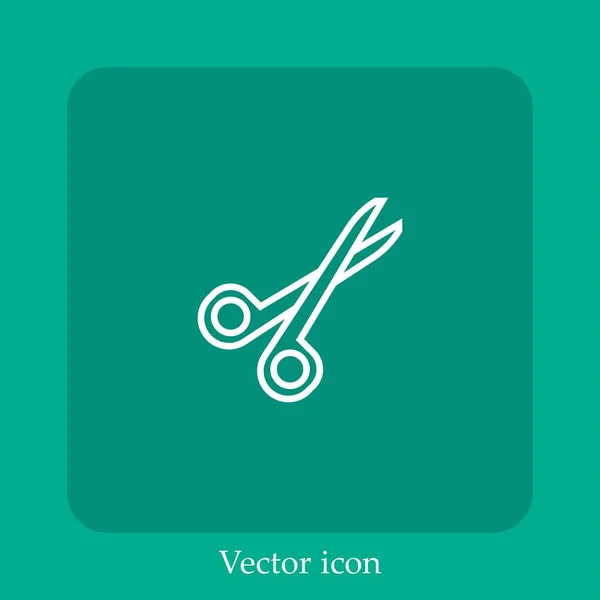 Ícone Vetor Dental Linear Icon Line Com Curso Editável — Vetor de Stock