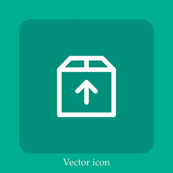 Pacote Ícone Vetorial Linear Icon Line Com Curso Editável — Vetor de Stock