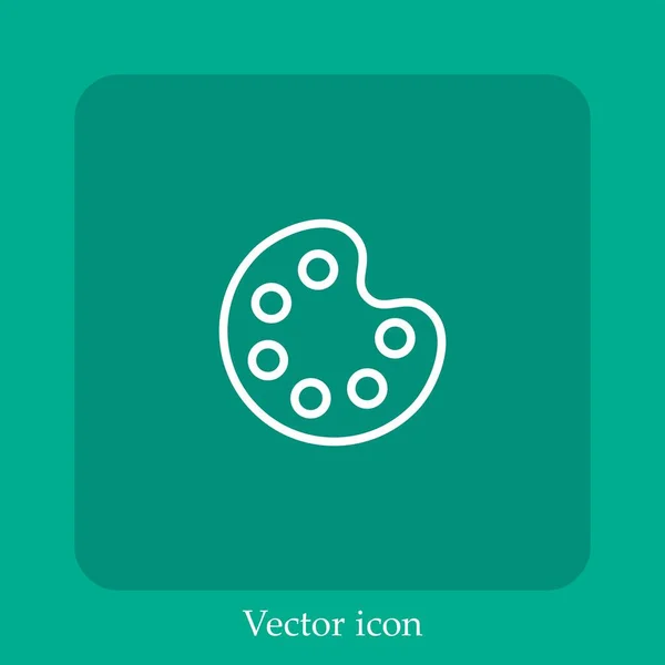 Farbpalette Vektorsymbol — Stockvektor