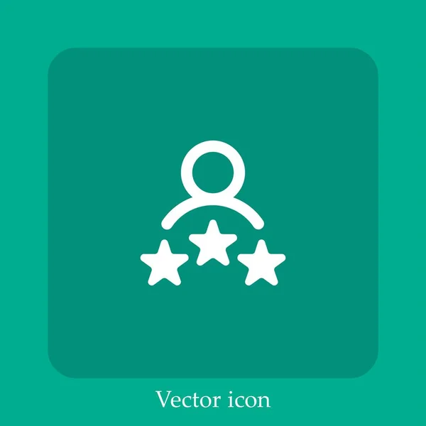 Classificação Ícone Vetor Linear Icon Line Com Curso Editável — Vetor de Stock