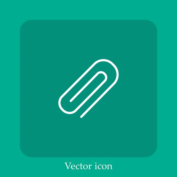 Büroklammer Vektor Symbol — Stockvektor